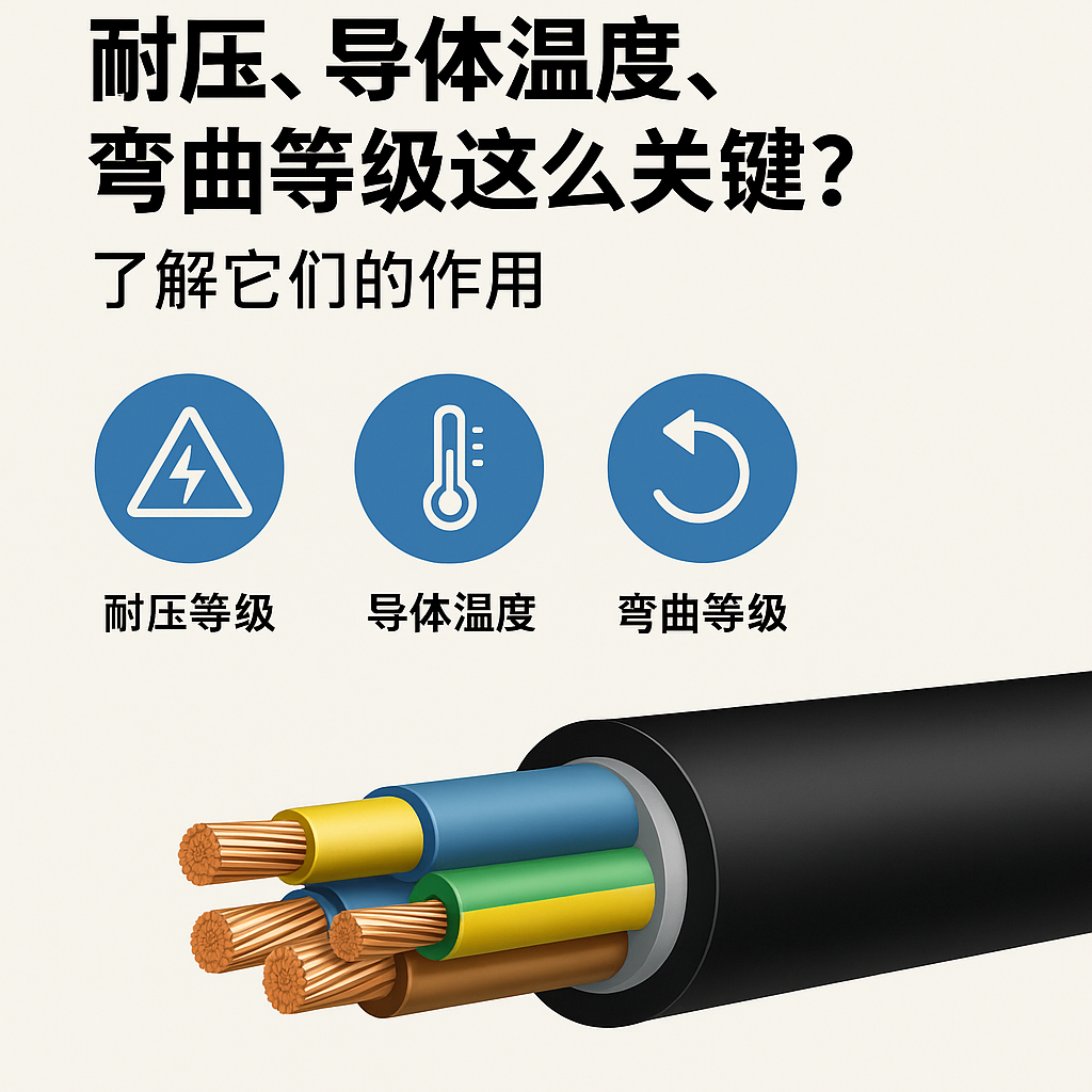 为什么充电电缆的耐压、导体温度、弯曲品级这么要害？？？？？？？相识它们的作用