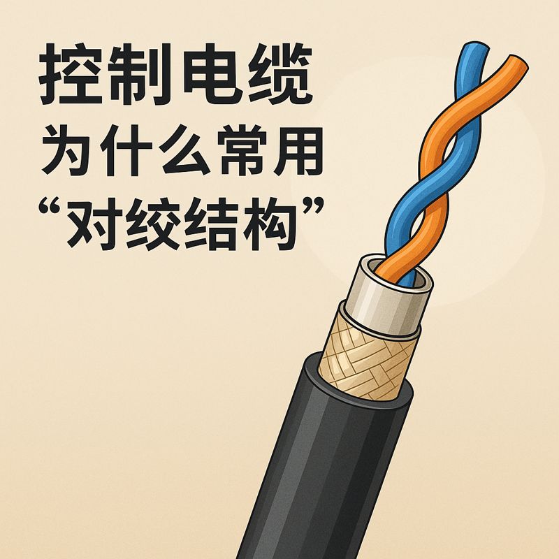 控制电缆为什么常用“对绞结构”？？？？