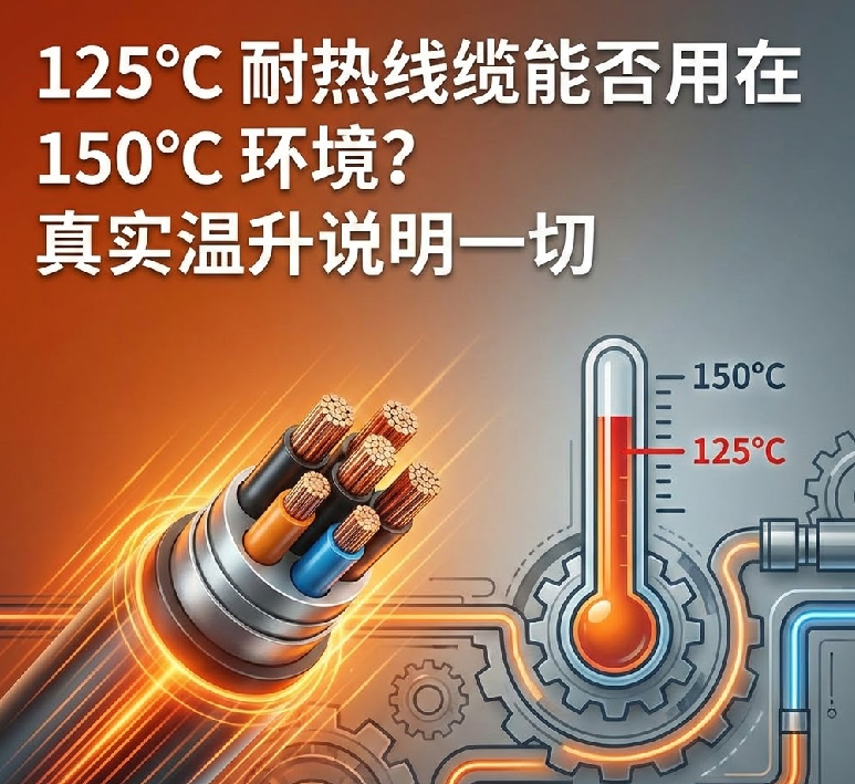 125℃ 耐热线缆能否用在 150℃ 情形？？？？真实温升说明一切